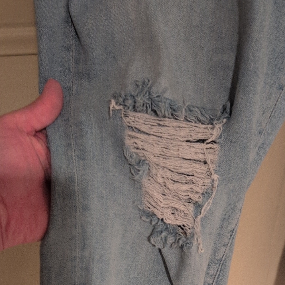 Warp & Weft Blue Distressed Women Jeans - Picture 9 of 15